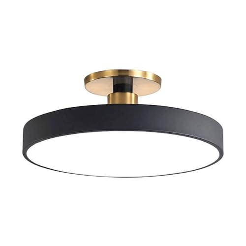 Deckenlampe Moderne Minimalistische Runde Deckenleuchte Eisen-Acryl-Led-Deckenleuchte Semi Flush Mount Close to Ceiling Light Fixtures for Garderobe Eingang Balkon Küche Schlafzimmer Korridor ( Color von LUOYAOB