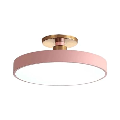 Deckenlampe Moderne Minimalistische Runde Deckenleuchte Eisen-Acryl-Led-Deckenleuchte Semi Flush Mount Close to Ceiling Light Fixtures for Garderobe Eingang Balkon Küche Schlafzimmer Korridor (Color von LUOYAOB