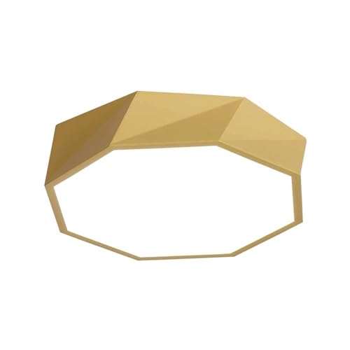 Deckenlampe Rhombusförmige Led-Deckenleuchte Ultradünne Metall-Acryl-Deckenleuchte Flush Mount Bunte Deckenleuchte for Schlafzimmer Garderobe Veranda Wohnzimmer Balkon ( Color : Yellow-30CM , Size : T von LUOYAOB