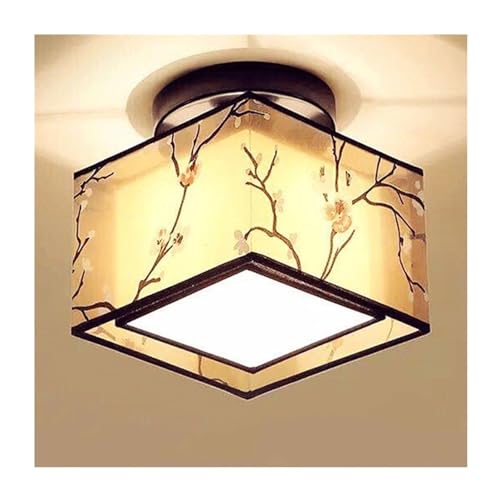 Deckenleuchte Wohnzimmerlampen Chinesische Deckenleuchte im traditionellen Stil Quadratischer Stoff Lampenschirm Deckenleuchte Deckenleuchte for Gang Schlafzimmer Wohnzimmer Flur Spielzimmer Küche(E) Deckenleuchte Wohnzimmerlampen Chinesische Deckenleuchte im traditionellen Stil Quadratischer Stoff Lampenschirm Deckenleuchte Deckenleuchte for Gang Schlafzimmer Wohnzimmer Flur Spielzimmer Küche(E) von LUOYAOB