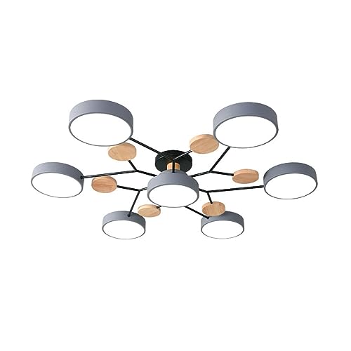 Deckenleuchte Wohnzimmerlampen Nordische runde LED-Deckenleuchte Moderne kreisförmige Acryl-Deckenleuchte Semi Flush Mount Close To Ceiling Light Fixtures for Schlafzimmer, Wohnzimmer, Esszimmer(G-A-7 von LUOYAOB