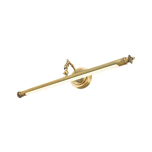 Korridorlampe Dekorative Wand Beleuchtung Vintage-Messing-Spiegel-Frontleuchte Verstellbare Retro Makeup Eitelkeit Licht LED Wandleuchte for Badezimmer Frisiertisch Toilette Show Room(Warm Light 3000K von LUOYAOB