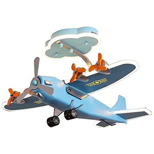 LUOYAOB Deckenleuchte Wohnzimmerlampen Flugzeug Art Deco Deckenleuchte Cartoon Hubschrauber Form in der Nähe der Decke Leuchten for Vergnügungspark Wohnzimmer Jungen Schlafzimmer Kinderzimmer von LUOYAOB