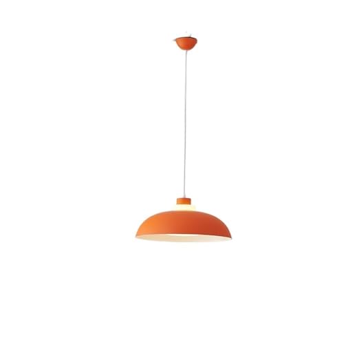 LUOYAOB Modern Pendelleuchte Nordic Macaron Color Industrielle Hängelampe Verstellbare Pendelleuchte Kreative Moderne Pendellampen Hängende Beleuchtung Kronleuchter for Wohnzimmer Küche(Orange) von LUOYAOB