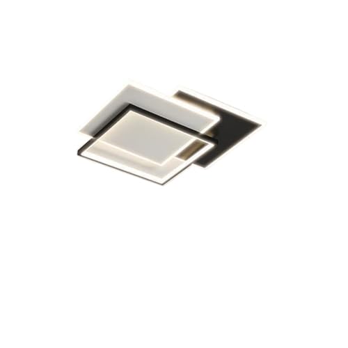LUOYAOB Moderne und minimalistische geometrische quadratische Deckenleuchte Acryl-Lampenschirm Halbbündige Leuchte Eisen-Lampenkörper Deckenleuchte LUOYAOB Moderne und minimalistische geometrische quadratische Deckenleuchte Acryl-Lampenschirm Halbbündige Leuchte Eisen-Lampenkörper Deckenleuchte von LUOYAOB