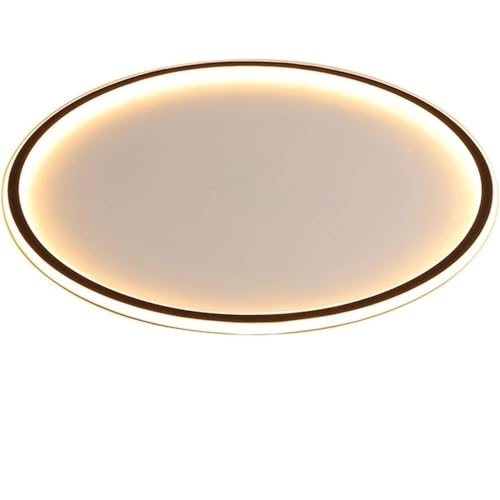 LUOYAOB Moderne und minimalistische runde Deckenleuchte, Aluminium-Lampenkörper, Unterputzleuchte, Deckenleuchte mit schwarzem Rand for Flur und Schlafzimmer(40CM) von LUOYAOB