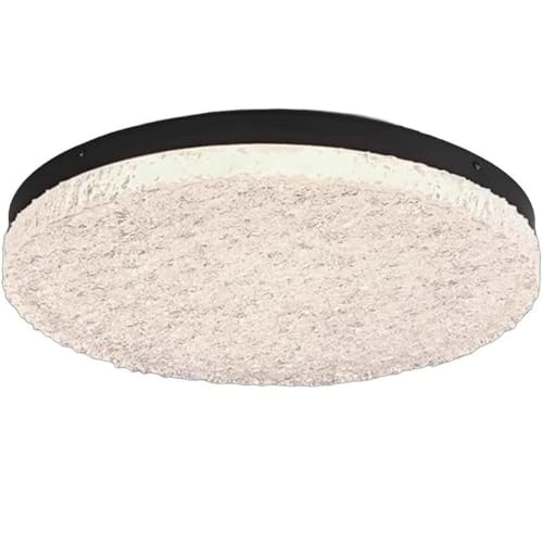 LUOYAOB Nordische postmoderne schwarze runde Deckenleuchten, Lampenschirm aus Kunstharz, Deckenleuchte mit Metallsockel, Deckenleuchte for Wohnzimmer und Schlafzimmer(40cm/15.7in) von LUOYAOB