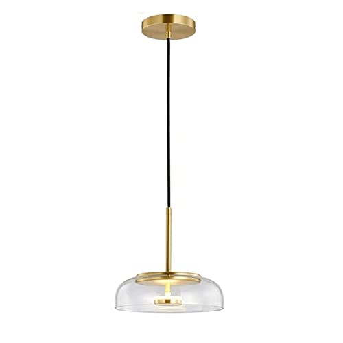 Modern Pendelleuchte Moderne Kunst LED Glas Pendelleuchte Nordic Kreative Metall Hängelampe Inneneinrichtung Wohnkultur Deckenaufhängung Leuchte for Restaurant Bar Café Küche Insel Schlafzimmer ( Colo von LUOYAOB