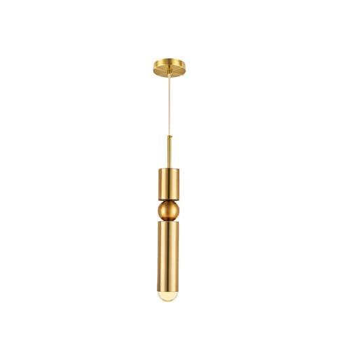 Modern Pendelleuchte Moderner Kronleuchter mit langer Röhre Eisen Acryl Zylindrische Pendelleuchte Cord Adjustable Ceiling Hängelampe for Wohnzimmer Schlafzimmer Badezimmer Bar(Gold,Warm Light 3000K) Modern Pendelleuchte Moderner Kronleuchter mit langer Röhre Eisen Acryl Zylindrische Pendelleuchte Cord Adjustable Ceiling Hängelampe for Wohnzimmer Schlafzimmer Badezimmer Bar(Gold,Warm Light 3000K) von LUOYAOB