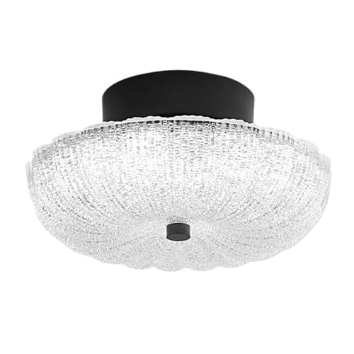 Moderne, minimalistische Deckenleuchte aus mit halbbündiger Montage, nordischer Stil, Deckenlampe mit schwarzem Sockel, strukturiertes , Heimdekor-Leuchte for Flur, Eingangsbereich, Schlafzimmer Moderne, minimalistische Deckenleuchte aus mit halbbündiger Montage, nordischer Stil, Deckenlampe mit schwarzem Sockel, strukturiertes , Heimdekor-Leuchte for Flur, Eingangsbereich, Schlafzimmer von LUOYAOB