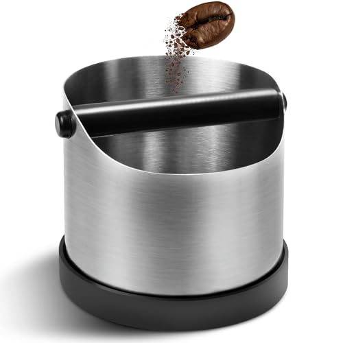 Abklopfbehälter für Siebträger,Kaffeesatz Abschlagbehälter,700ml Kaffee Abklopfbehälter,Abschlagbehälter für Siebträger,Kaffee Zubehör,Espressomaschine Kaffeesatz Sammeln & Recyceln von LUPATDY