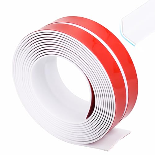 Kantenschutz Selbstklebend, PVC Flexible Weichsockelleiste, Kantenschutz für Türen, Fenster, Wände, Küche, Fliesen, Einfach Schneidbar,Knickwinkel Abschlussleisten(2cm X 4m) von LUPATDY
