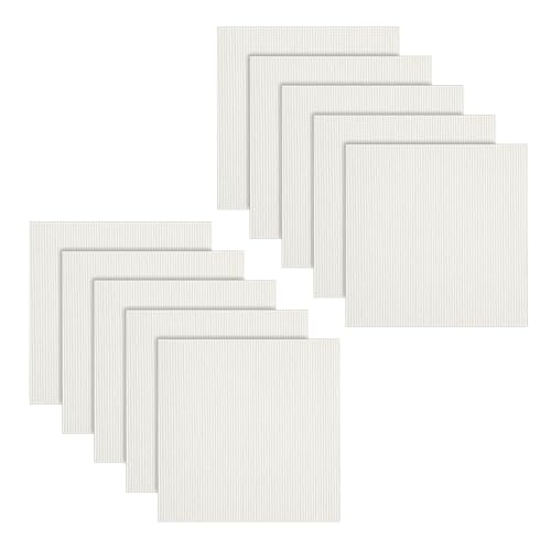 LUPATDY 10 Stück Teppichfliesen 50x50cm Bodenbelag Selbstklebend - 2.5m² Filz Selbstklebendes Antistatisches Band Rutschfestes Quadratischer Teppich für Büro, Haus Gewerbe (Beige) von LUPATDY