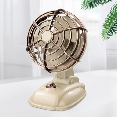 USB Ventilator, Mini Tischventilator - Wiederaufladbar Ventilator mit 2 Geschwindigkeiten für Schreibtisch Zuhause Büro Kompatibel mit PC MAC Notebook Computer von LUPATDY