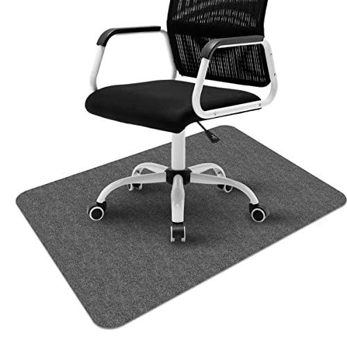Bürostuhl Unterlage Bodenschutzmatte Bürostuhl - 90 x 120 cm Bodenschutzmatte für Hartböden, Kratzfest Bodenmatte schreibtischstuhl unterlage für Laminat, Parkett, Fliesen und Hartböde von LUPATDY