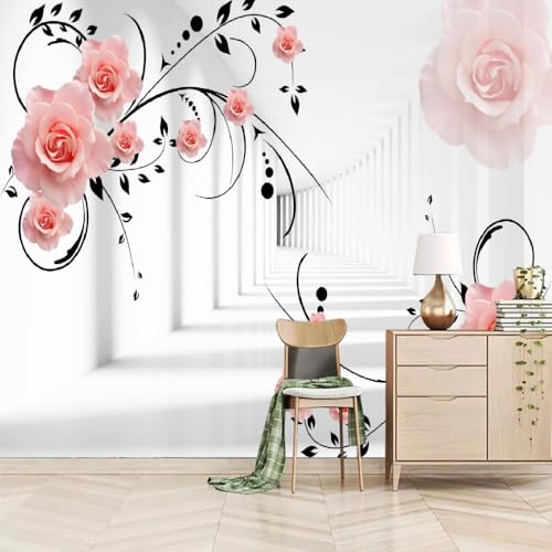 Art Fototapete 3D 3D-Optische Täuschung, Weißer Durchgang 400x280cm,Moderne Blumen Seidenstofftapeten Bewerben Sie sich bei Study Room Hotels Offices Art Fototapete 3D 3D-Optische Täuschung, Weißer Durchgang 400x280cm,Moderne Blumen Seidenstofftapeten Bewerben Sie sich bei Study Room Hotels Offices von LUPAXA