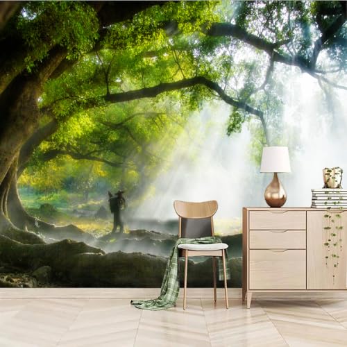 Art Fototapete 3D Große Bäume Im Wald 315x215cm,Lichtglanz Seidenstofftapeten für Schlafzimmer, Wohnzimmer, Sofa, TV-Hintergrund Art Fototapete 3D Große Bäume Im Wald 315x215cm,Lichtglanz Seidenstofftapeten für Schlafzimmer, Wohnzimmer, Sofa, TV-Hintergrund von LUPAXA