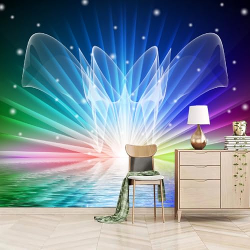 Fototapete 3D Effekt Abstrakte Neonfarben 400x280cm,Technologie Vlies tapeten Moderne Schlafzimmermode Großer TV-Hintergrund Fototapete 3D Effekt Abstrakte Neonfarben 400x280cm,Technologie Vlies tapeten Moderne Schlafzimmermode Großer TV-Hintergrund von LUPAXA