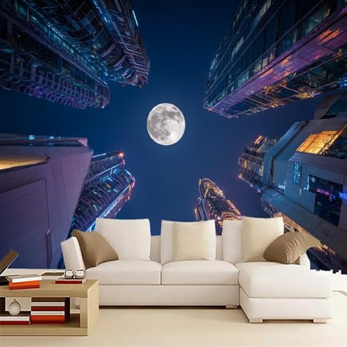 Fototapete 3D Stadtlandschaft Bei Nacht Von Oben 200x150cm,Moderne Architektur Seidenstofftapeten,für Wohnzimmer Schlafzimmer Nicht selbstklebend Fototapete 3D Stadtlandschaft Bei Nacht Von Oben 200x150cm,Moderne Architektur Seidenstofftapeten,für Wohnzimmer Schlafzimmer Nicht selbstklebend von LUPAXA
