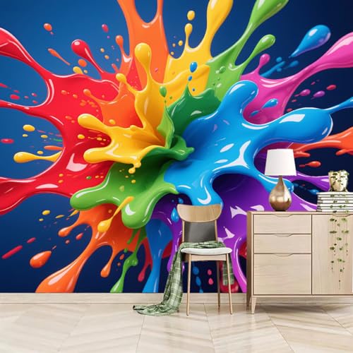 Fototapete 3D TapeteBunte Spritztinte 3D-Muster 400x280cm,Modernes Abstraktes Kunstdesign Tapeten Wohnzimmer Muster,Wand Deko Kinderzimmer Wandtapete Mustertapete Fototapete 3D TapeteBunte Spritztinte 3D-Muster 400x280cm,Modernes Abstraktes Kunstdesign Tapeten Wohnzimmer Muster,Wand Deko Kinderzimmer Wandtapete Mustertapete von LUPAXA