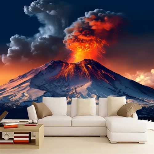 Fototapete 3D TapeteVulkanausbruch 400x280cm,Naturwunder Tapeten Wohnzimmer Muster,Wand Deko Kinderzimmer Wandtapete Mustertapete Fototapete 3D TapeteVulkanausbruch 400x280cm,Naturwunder Tapeten Wohnzimmer Muster,Wand Deko Kinderzimmer Wandtapete Mustertapete von LUPAXA