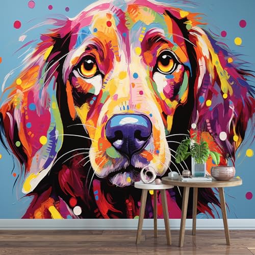 Fototapete Buntes Hunde-Graffiti 400x280cm,Abstraktes Tiermotiv Foto Tapete Wandverkleidung Wandtapete Motivtapeten Wohnzimmer Schlafzimmer 3d Effekt Modern Fototapete Buntes Hunde-Graffiti 400x280cm,Abstraktes Tiermotiv Foto Tapete Wandverkleidung Wandtapete Motivtapeten Wohnzimmer Schlafzimmer 3d Effekt Modern von LUPAXA