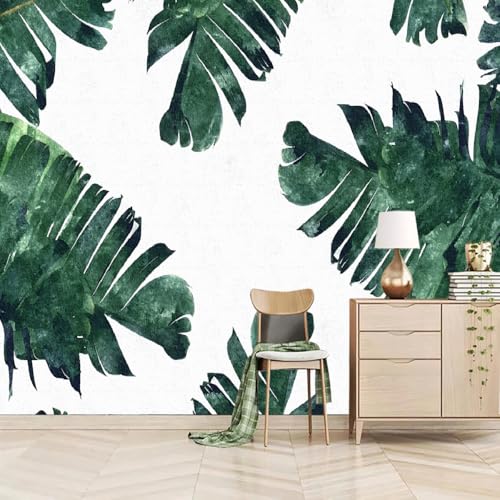 Fototapete Große Tropische Blätter 315x215cm,Grüne Blätter Wandtapete für Schlafzimmer, Wohnzimmer, Sofa, TV-Hintergrund Fototapete Große Tropische Blätter 315x215cm,Grüne Blätter Wandtapete für Schlafzimmer, Wohnzimmer, Sofa, TV-Hintergrund von LUPAXA