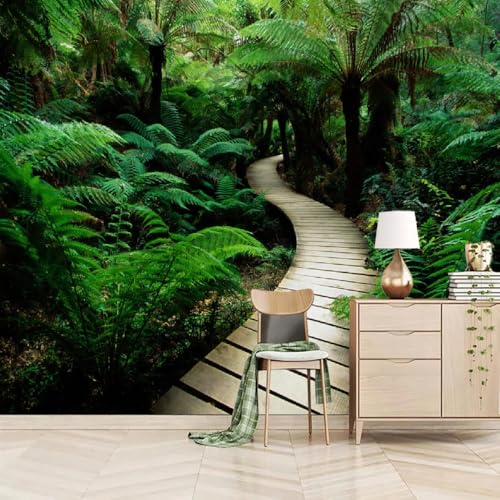 Fototapete Grüner Regenwald 400x280cm,Wald Wandtapete für Wohnzimmer Schlafzimmer Fototapete Grüner Regenwald 400x280cm,Wald Wandtapete für Wohnzimmer Schlafzimmer von LUPAXA