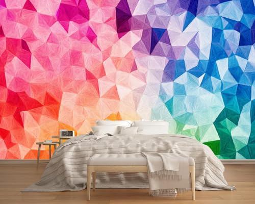 Fototapete Rosa-Blauer Farbverlauf 200x150cm,Abstrakte Textur Foto Tapete Schlafzimmer Wohnzimmer Vliestapete Wandtapete Motivtapeten Bildtapete 3d Effekt von LUPAXA