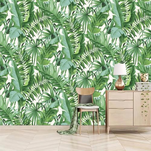 Fototapete Tropische Grüne Blätter 200x150cm,Moderne Pflanzen Wandtapete Moderne Schlafzimmermode Großer TV-Hintergrund Fototapete Tropische Grüne Blätter 200x150cm,Moderne Pflanzen Wandtapete Moderne Schlafzimmermode Großer TV-Hintergrund von LUPAXA