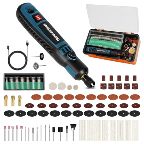 Elektrischer Gravierstift mit 96 Bits – Bis Zu 15.000 U/min Einstellbar | Wiederaufladbare USB-Akku-Graviermaschine für Schmuck, Holz, Glas, Metall & Keramik | Tragbarer DIY-Rotationsgravierer von LURICO