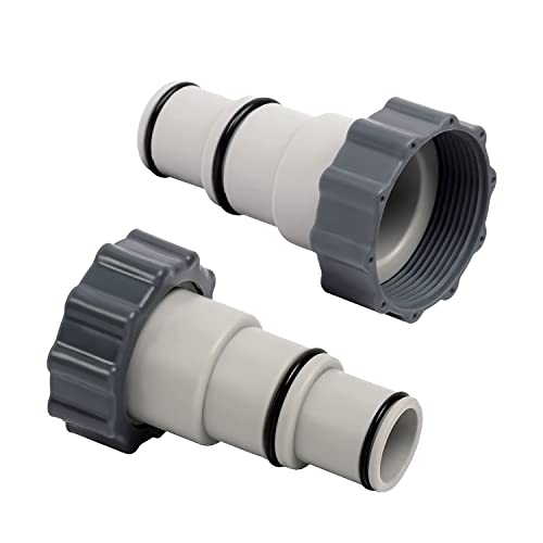 Poolschlauch Adapter, 2 Stück Adapter A für Pool, Schlauchadapter Pool, Pool Schlauch Adapter Set, Schlauchadapter für Pumpen, Anschluss Für Ø 32 Und 38 Mm Pool-Schlauch von LURICO