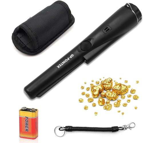 Metalldetektor Pinpointer, Tragbar Metallsuchgerät Metall PinPointer IP66 Komplett Wasserdicht 360° Suchen Metalldetektor mit eingebautem LED Indicator für Goldmünze Hunt, Relikte, Schmuck von LURICO