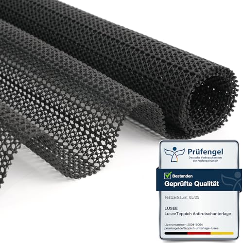 LUSEE Antirutschmatte für Teppich 160x220cm, rutschfest und Dünn, PVC Antirutschunterlage Teppichunterlage Teppichstopper Stopper für Teppich Schubladen Regale Tablett von LUSEE