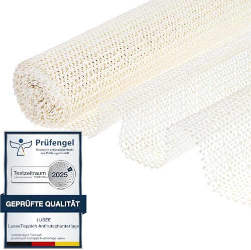LUSEE Teppich Antirutschunterlage, 120x180cm Antirutschmatte für Teppich Teppichunterleger, PVC Schneidbar rutschfest Teppichstopper Anti Rutsch Teppichunterlage für Schubladen Regale Tablett von LUSEE