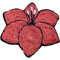 Farbenfrohe Handgemachte Fußmatte, Fleeceboden Teppich, Kuschelige Fleecematte, Fußstütze, Blume von LUSELECT
