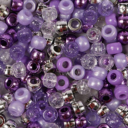 LUSSO LIA 200 lila Pony-Perlen, 9 mm x 6 mm, Kunststoff, Rund, Beads, Prinzessinnen-Perlen, violett LUSSO LIA 200 lila Pony-Perlen, 9 mm x 6 mm, Kunststoff, Rund, Beads, Prinzessinnen-Perlen, violett von LUSSO LIA