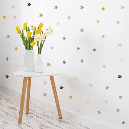 Boho Stern Wandtattoo Kinderzimmer 300 pcs DIY Verträumt Wandaufkleber Kinderzimmer Niedlich Wandtattoo Mädchen Jungen Wohnzimmer Schlafzimmer Wanddeko 10 Packen (Boho Stern) von LUTDK