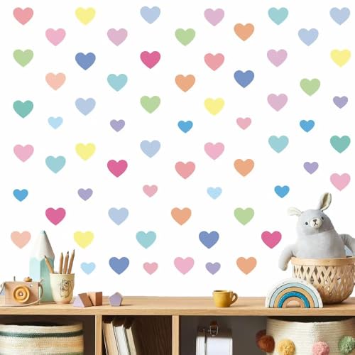 Boho Wandtattoo DIY Verträumt Wandaufkleber Kinderzimmer Niedlich Wandtattoo Mädchen Jungen Wohnzimmer Schlafzimmer Wanddeko 10 Packen (Boho Herz) von LUTDK