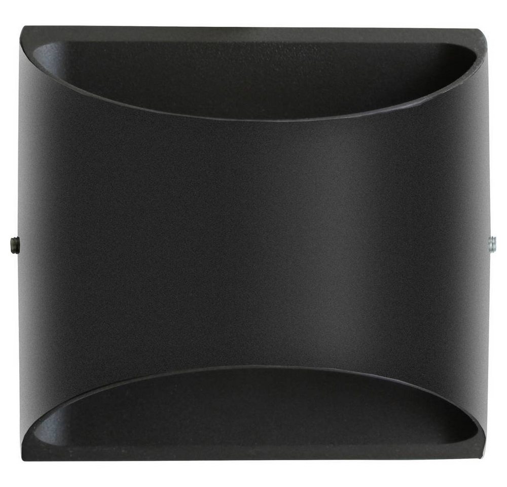 LUTEC Außen-Deckenleuchte LED-Außenwandleuchte AL5006 GR SMD, Indirekter Lichtaustritt, Lichtaustritt oben und unten von LUTEC