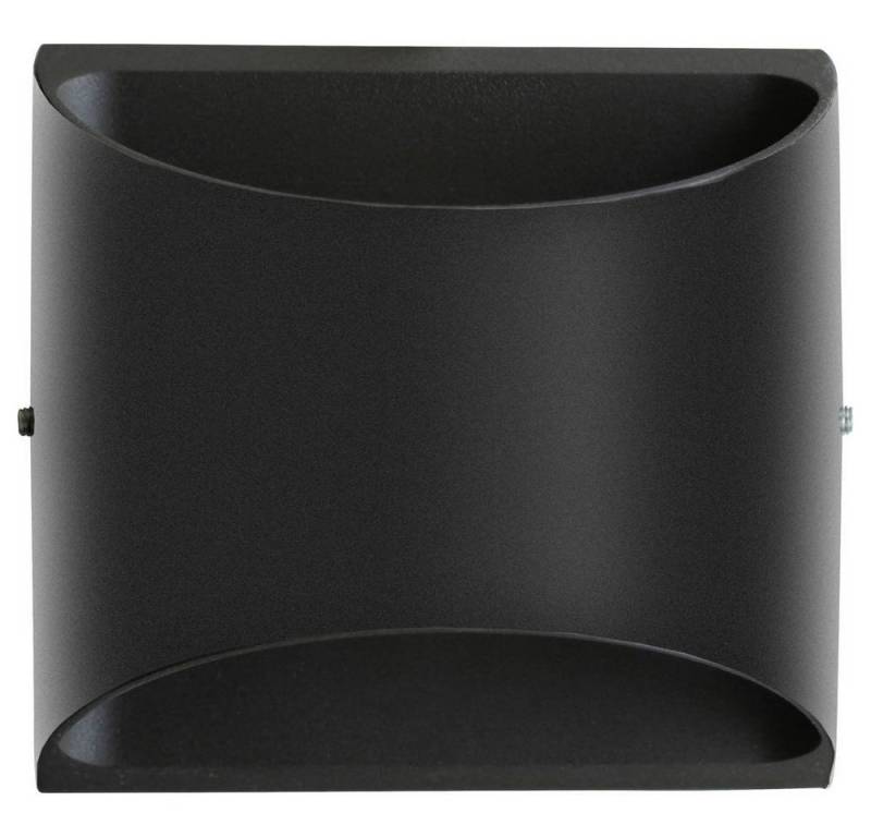 LUTEC Außen-Deckenleuchte LED-Außenwandleuchte AL5006 GR SMD, Indirekter Lichtaustritt, Lichtaustritt oben und unten von LUTEC