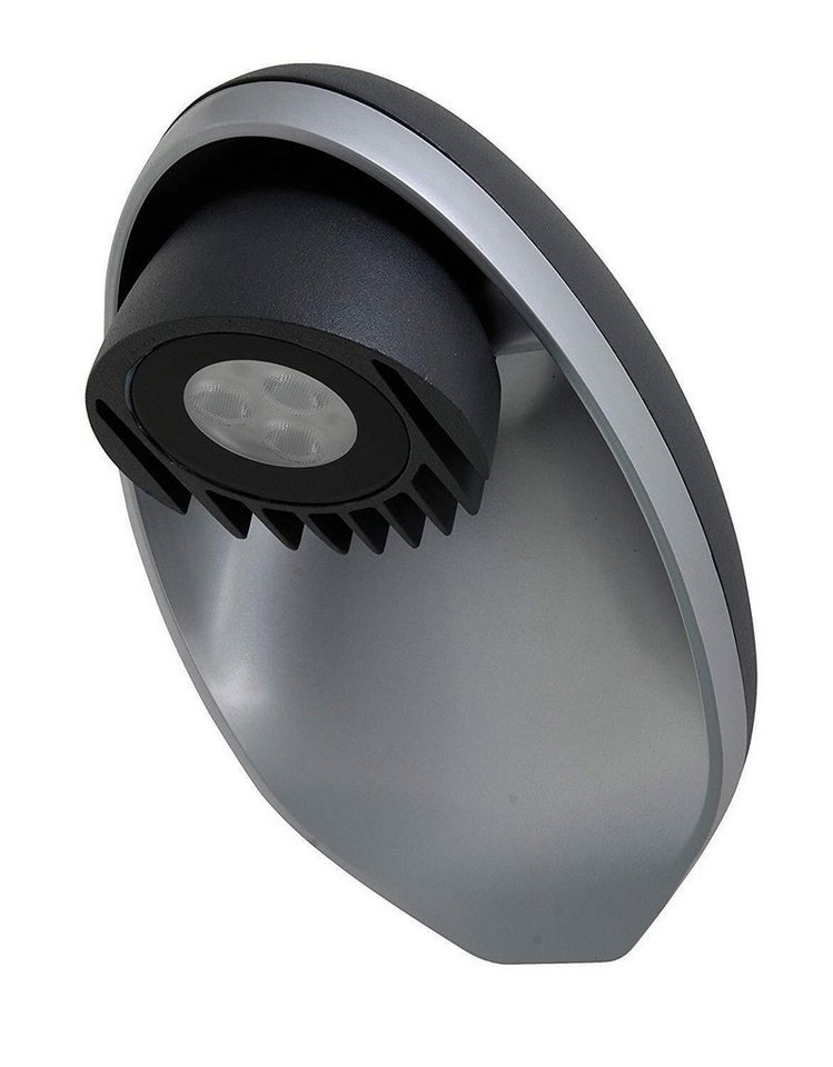 LUTEC Außen-Wandleuchte EcoLight ALU LED Wandleuchte IP54 Wandlampe Außen Lampe Leuchte, LED fest integriert, Neutralweiß, schwenkbarer von LUTEC