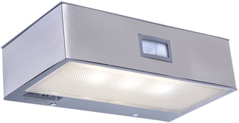 LUTEC LED Außen-Wandleuchte BRICK, Bewegungsmelder, LED fest integriert, Neutralweiß, Solarleuchte, Bewegungsmelder von LUTEC