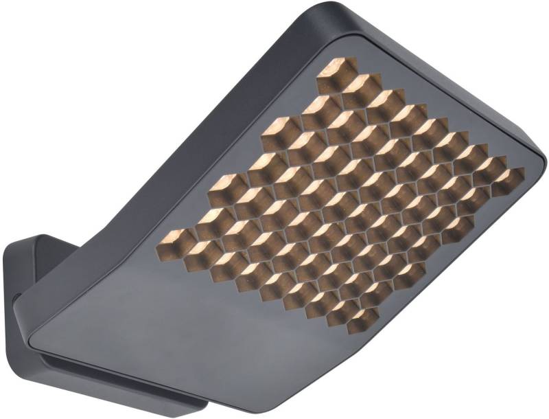 LUTEC LED Außen-Wandleuchte LED-Aussenwandleuchte ATLANTIS medium, LED fest integriert, Warmweiß, schwenkbar von LUTEC