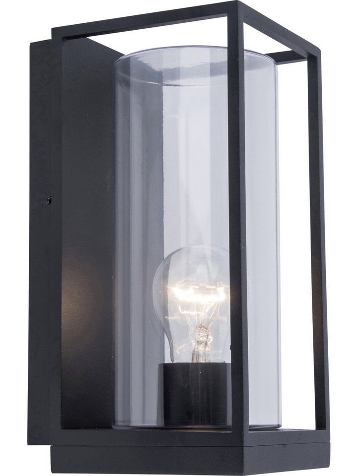 LUTEC LED Außen-Wandleuchte Lutec Außenwandleuchte Flair E27 anthrazit, Ohne Leuchtmittel, Dimmbar nicht Smart Home-fähig ohne Bewegungsmelder von LUTEC