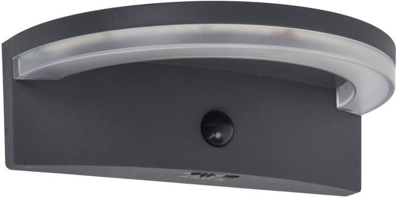 LUTEC LED Solarleuchte LED-Solar-Aussenwandl. m. BWM VYZOR, Bewegungsmelder, LED fest integriert, Neutralweiß, Bewegungsmelder von LUTEC