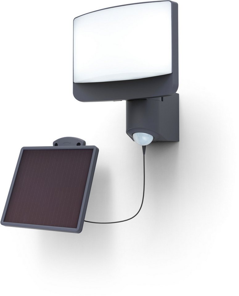 LUTEC LED Solarleuchte LED-Solarwandleuchte SUNSHINE, Bewegungsmelder, LED fest integriert, Kaltweiß, dreh- und schwenkbar von LUTEC