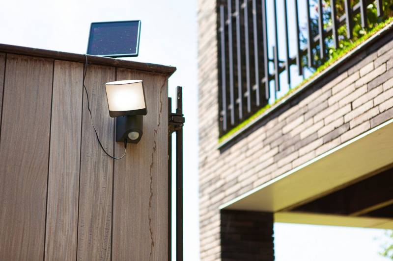 LUTEC LED Solarleuchte Solar-Aussenwandl. SUNSHINE, Bewegungsmelder, LED fest integriert, Kaltweiß, dreh- und schwenkbar von LUTEC
