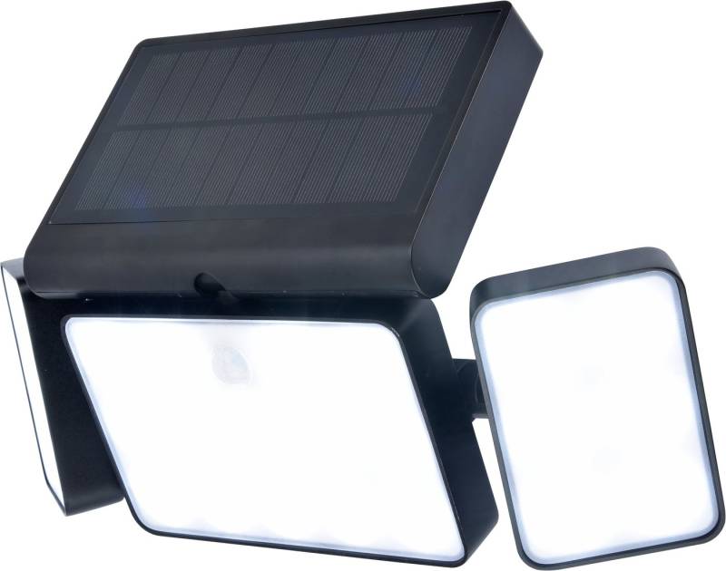 LUTEC LED Solarleuchte Solar-Aussenwandl. TUDA, Dimmfunktion, LED fest integriert, warmweiß - kaltweiß von LUTEC