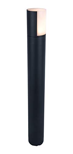 LUTEC LED Wegeleuchte CYRA,moderne Pollerleuchte in Matt Schwarz/Weiß,Stehleuchte 65 cm hoch,Kopf um 350° drehbar,Sockelleuchte,Außen-Standleuchte… von LUTEC